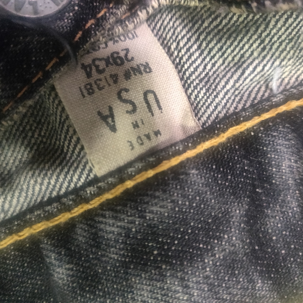 DBL RRL Ralph Lauren Slim Straight Dusty Dark Jns - Picture 11 of 16